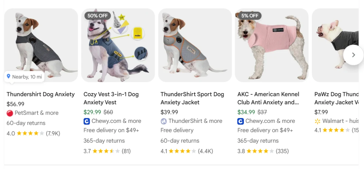 Anxiety Vest product example