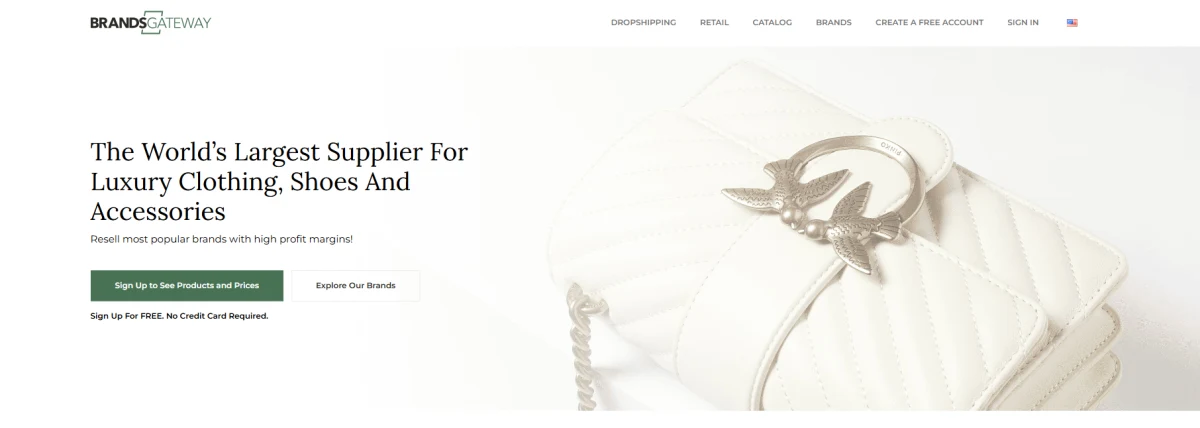 BrandsGateway homepage