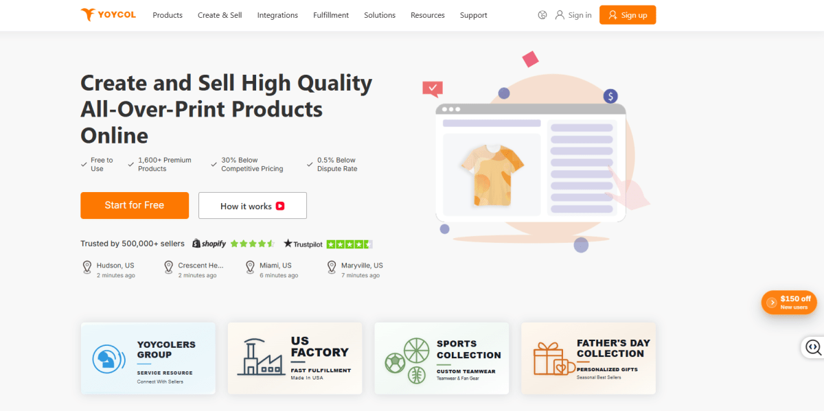 Yoycol homepage