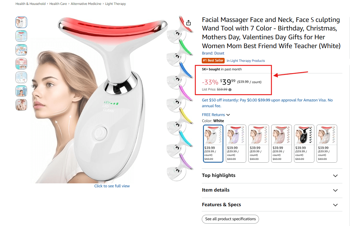 EMS massagers and cold-therapy molds product example
