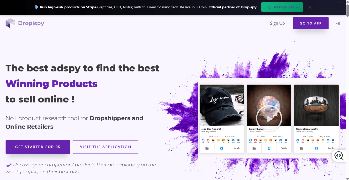 Dropispy hompage