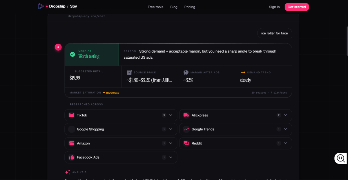 Dropship Spy hompage