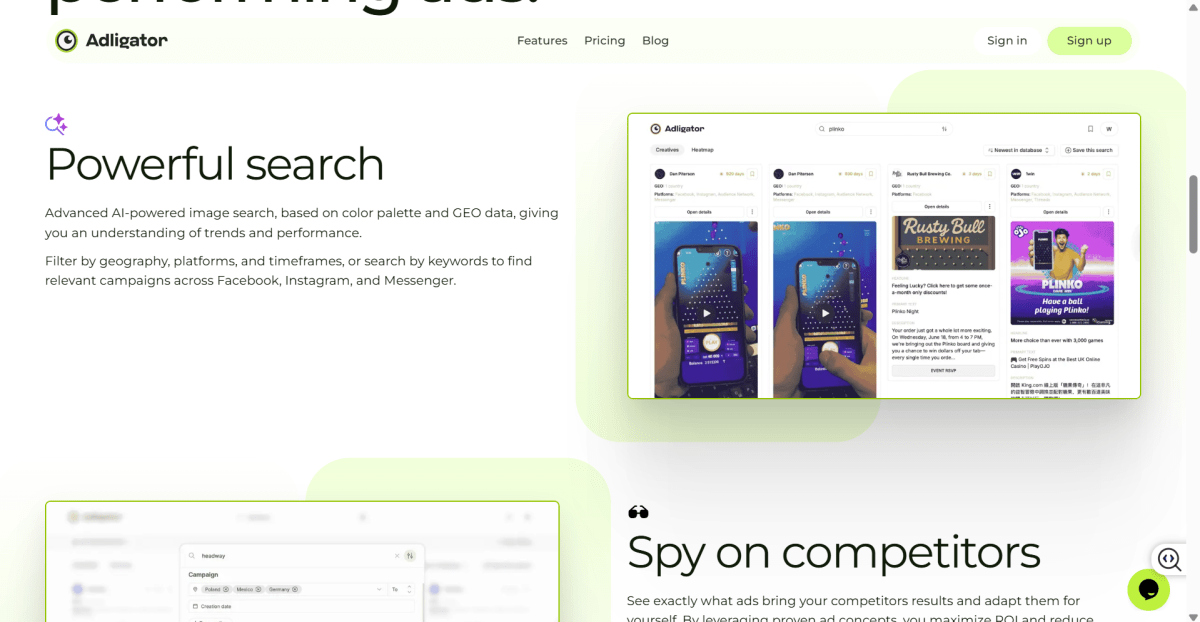 Adligator hompage