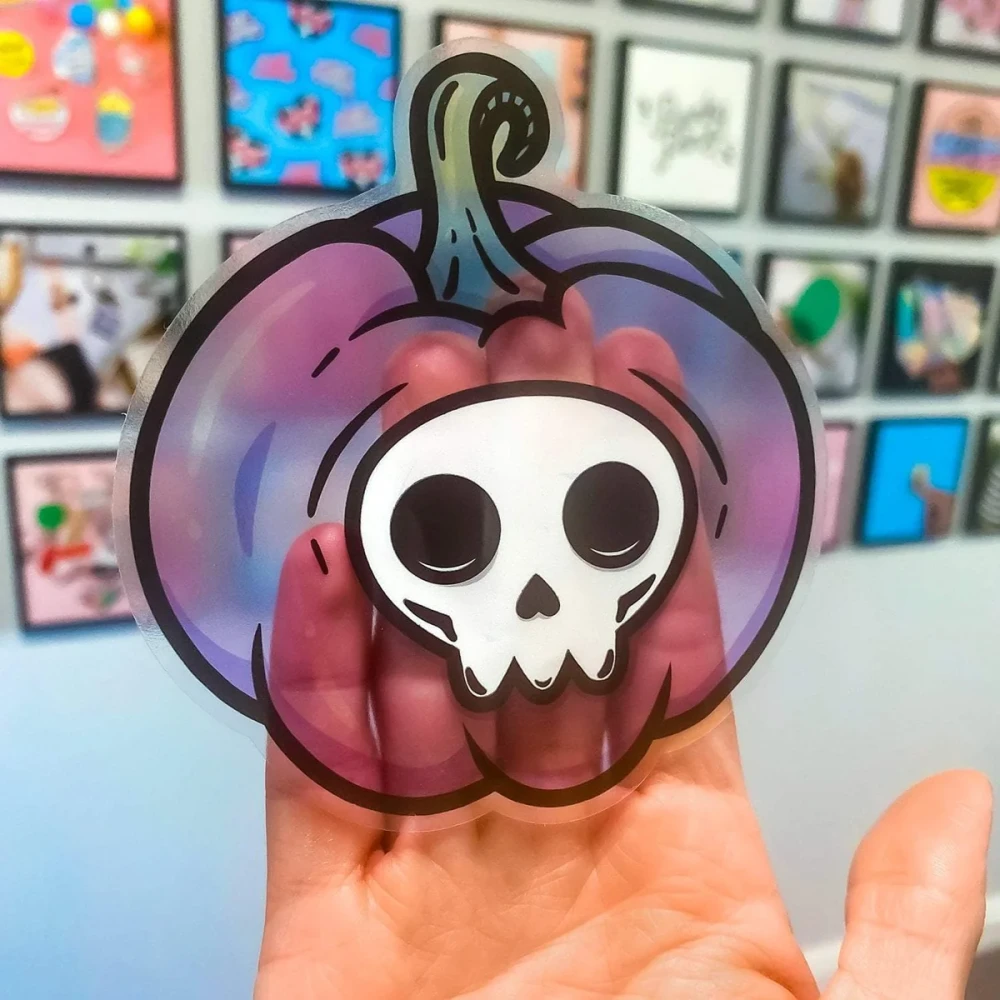 Clear / Transparent Vinyl Stickers product example