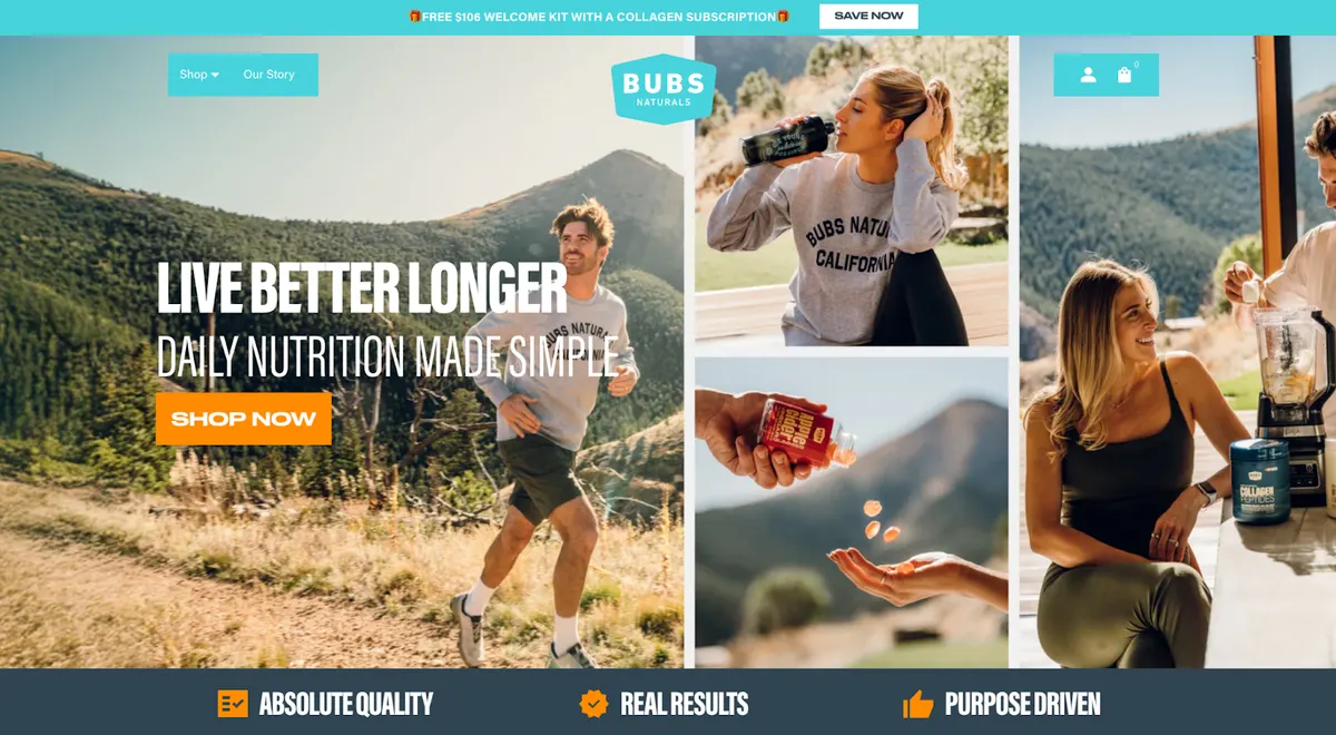 Dropshipping Supplement brand example