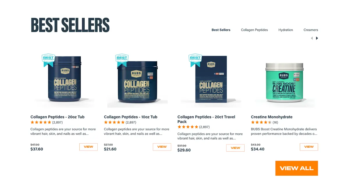 Supplement product example