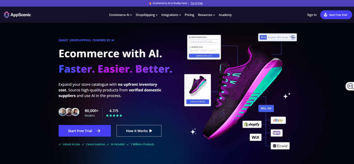 AppScenic homepage