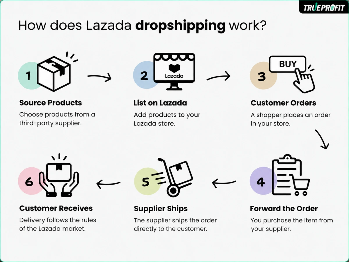 Lazada dropshipping model overview demonstration