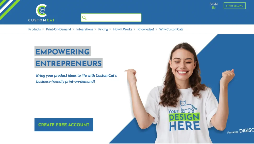 CustomCat homepage