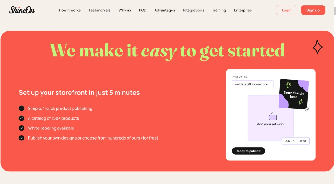 Sineon homepage