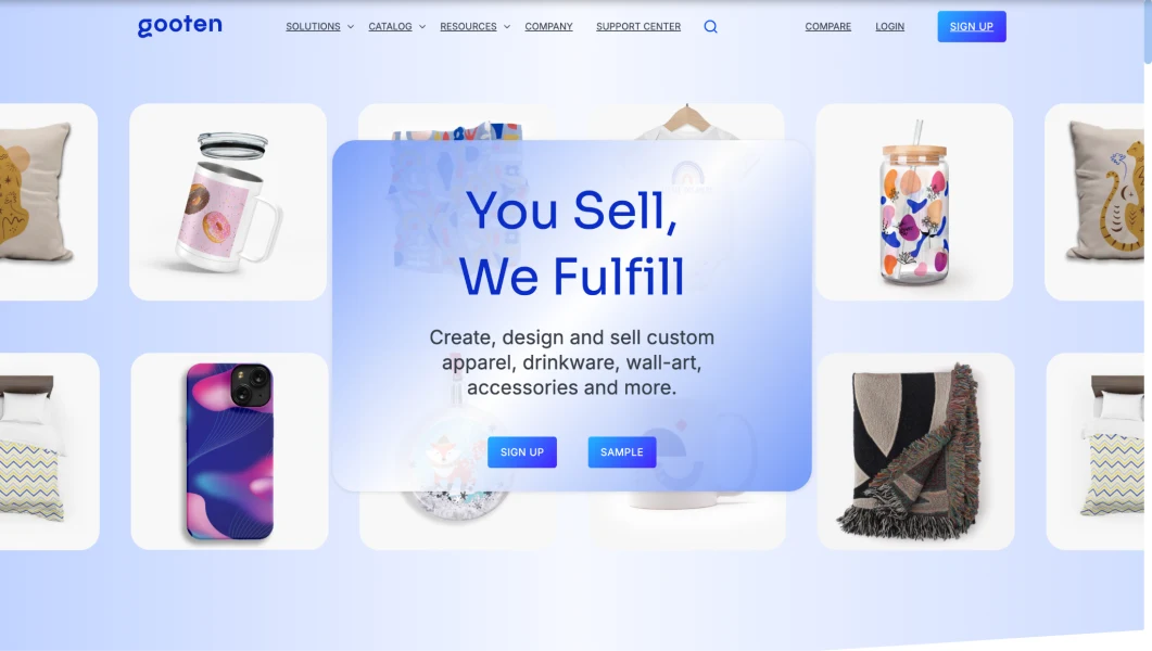 Gooten homepage
