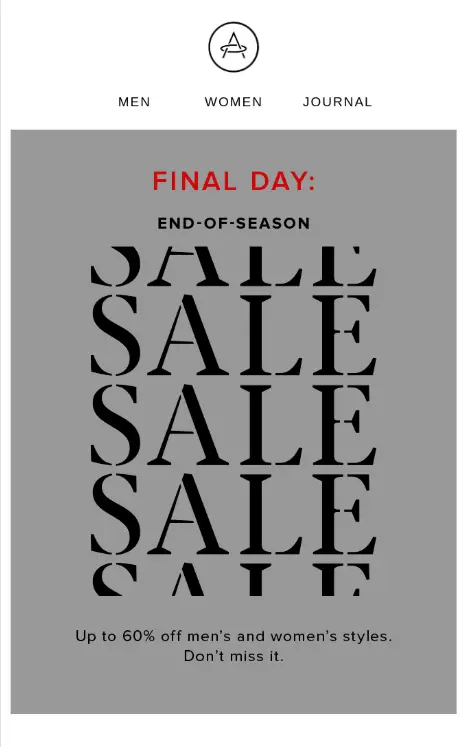 exclusive discount for VIP