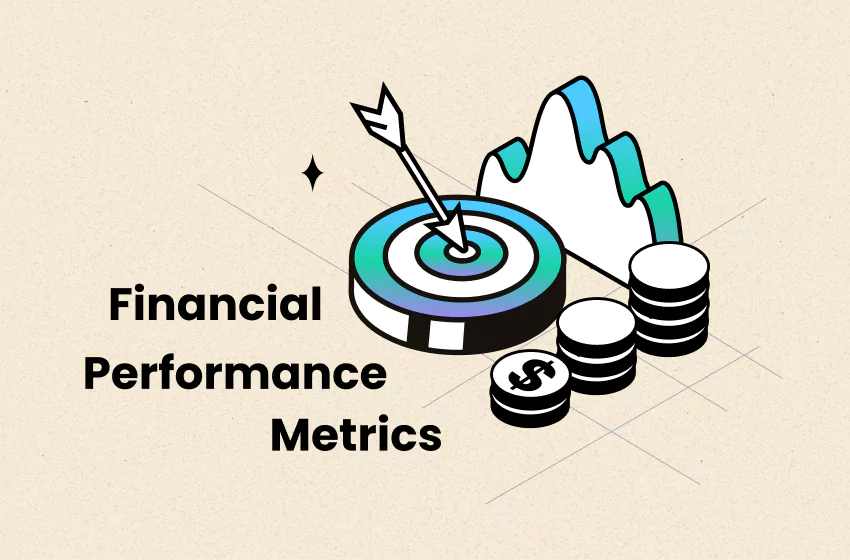 Target and coins with upward graph for 13 essential financial performance metrics every business should track - by TrueProfit
