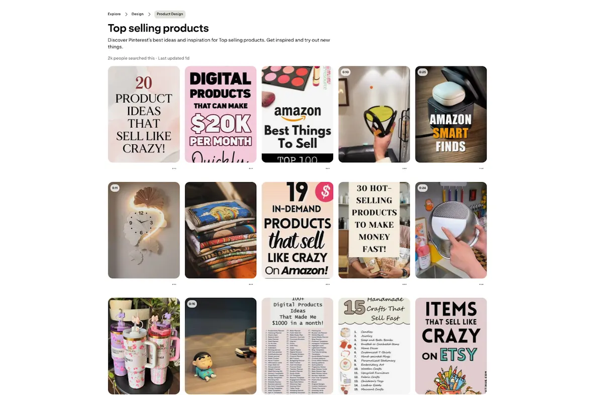 Find trending products using tool