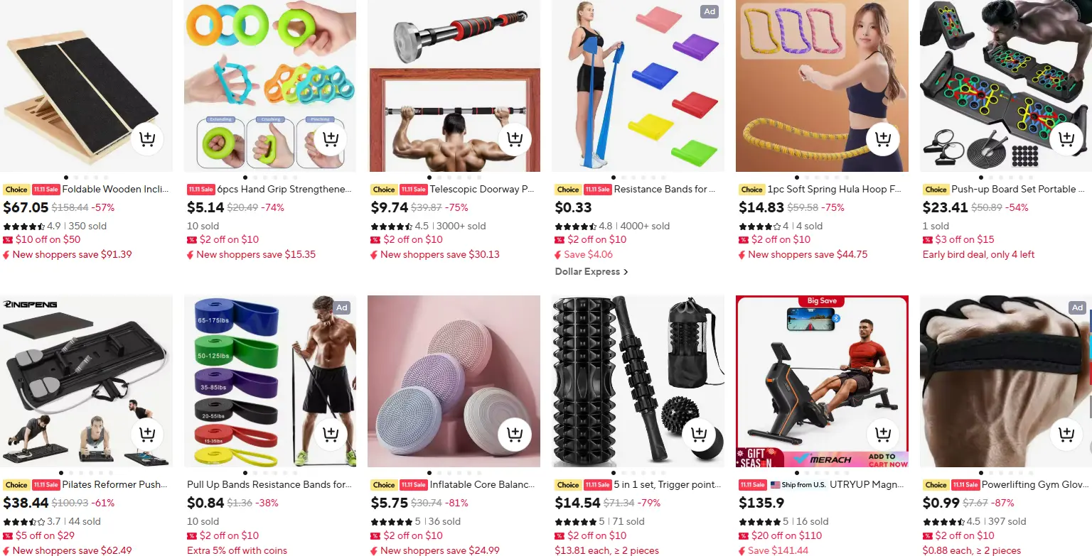 fitness products
