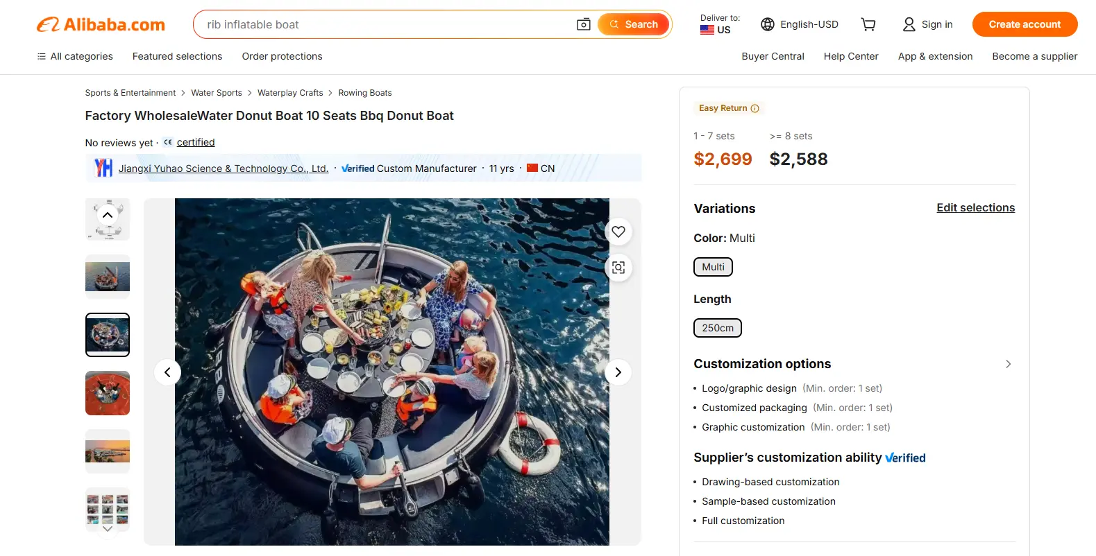 floating boat on alibaba