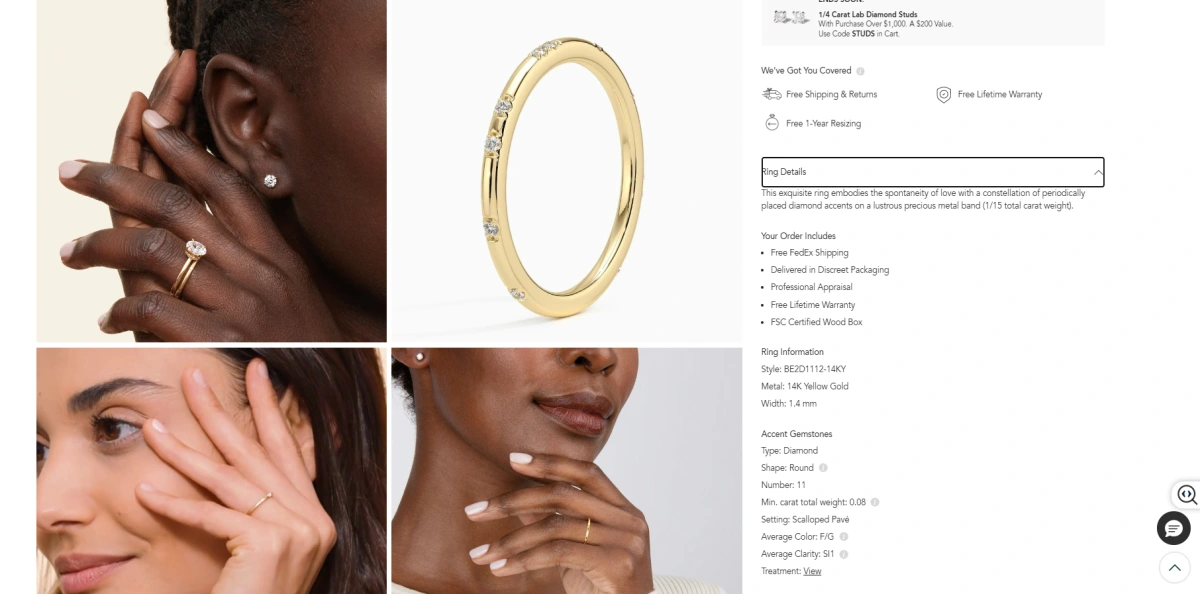 Optimized Shopify product description example