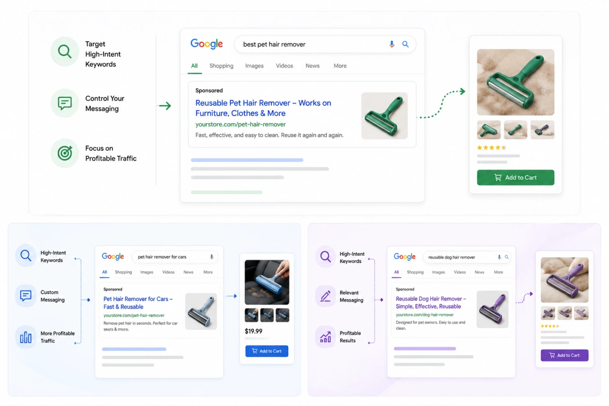 Search Ads campaign example