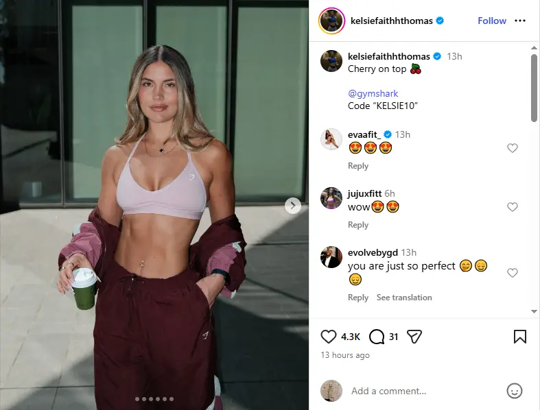 gymshark influencer campaign in Black Friday