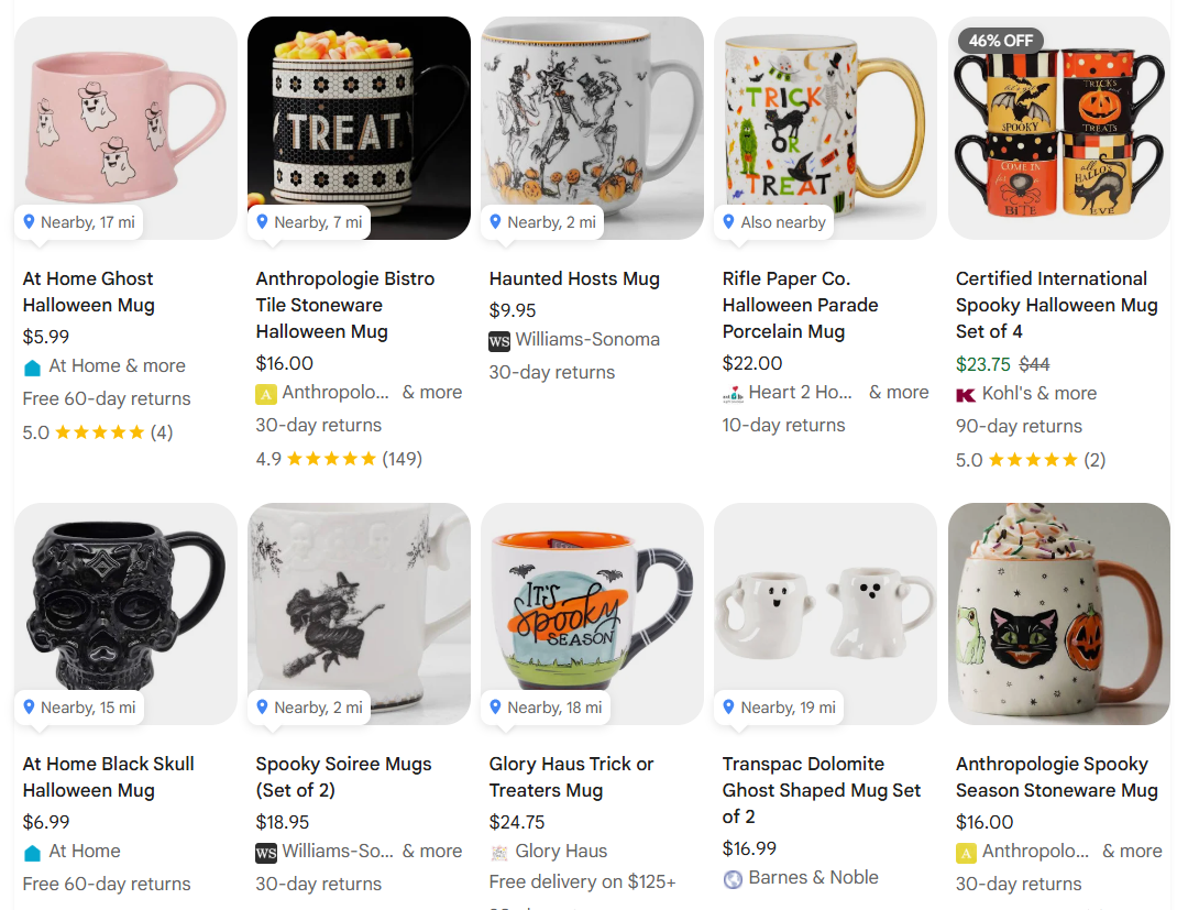 Mugs And Drinkware examples