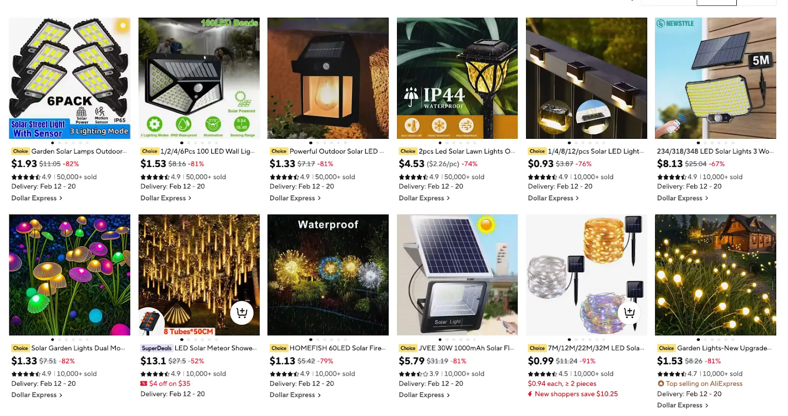 Solar Garden Lights products