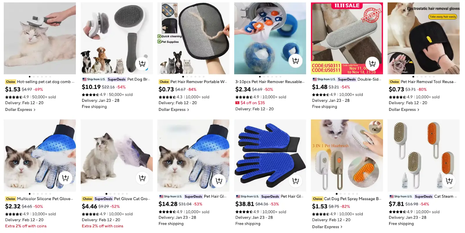 Pet Grooming Tools products