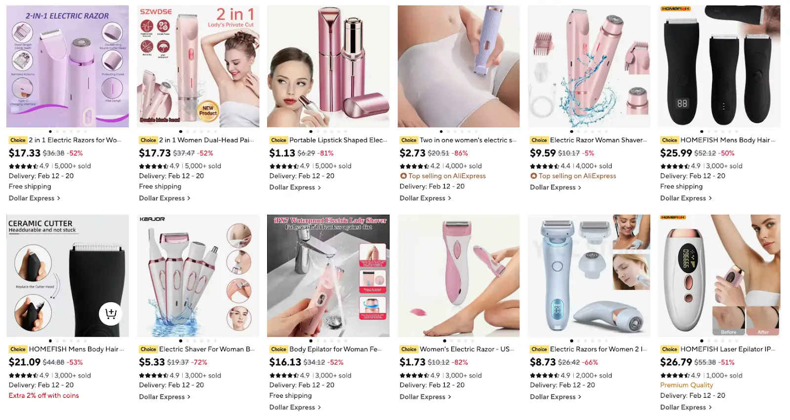 Electric Hair Removal Devices products