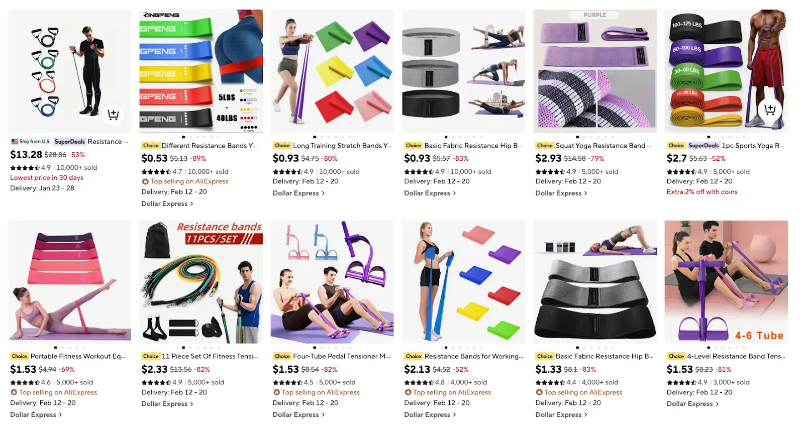 Resistance Bands products