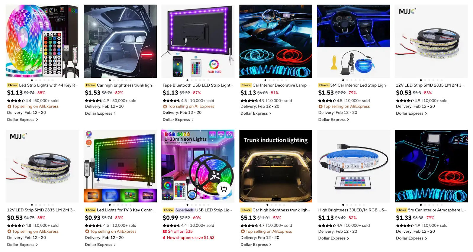 LED Light Strips products