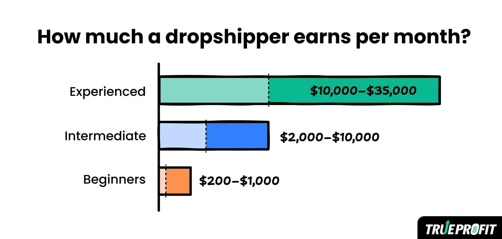 average dropshipping income