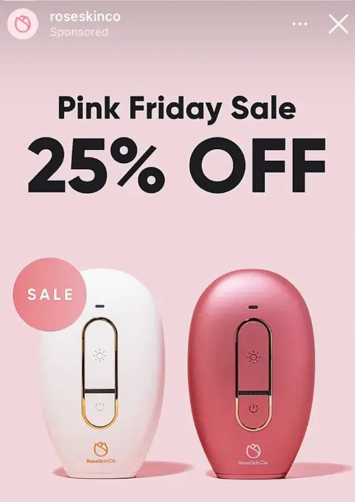 Instagram ads example