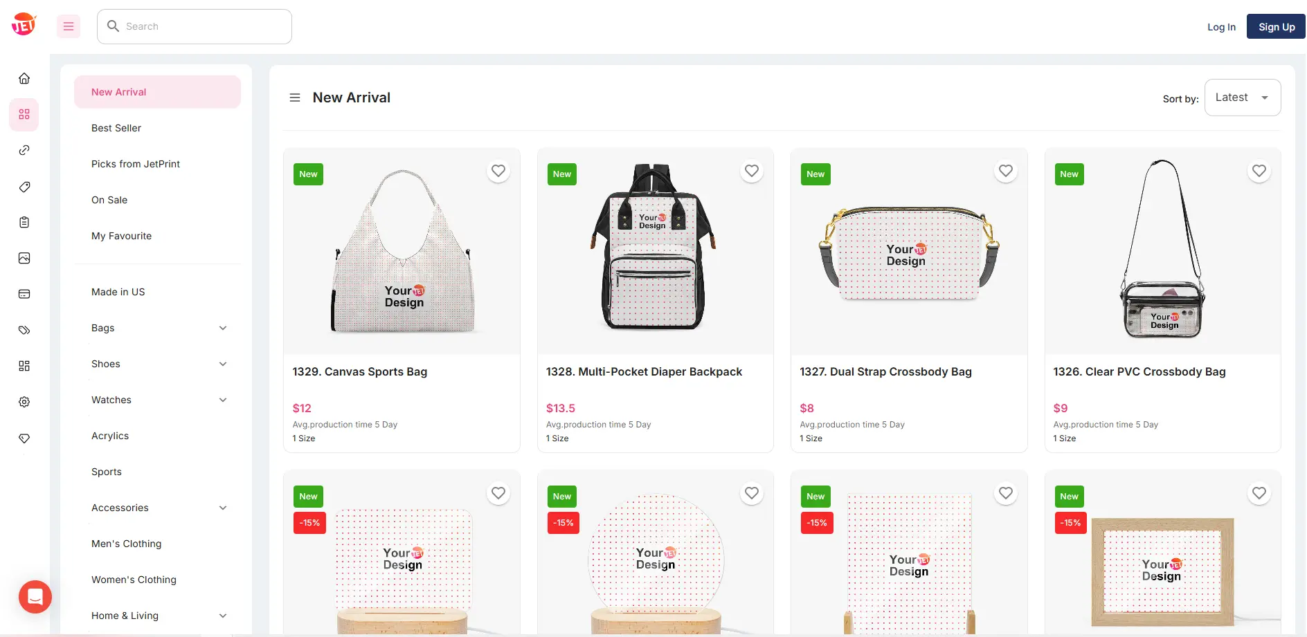 jet print shopify POD app