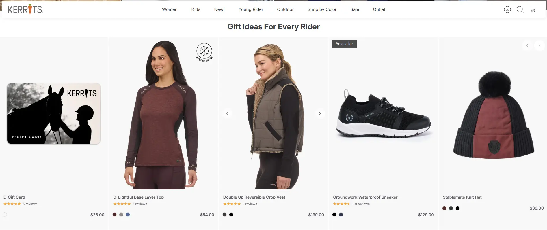 Kerrits clothing store