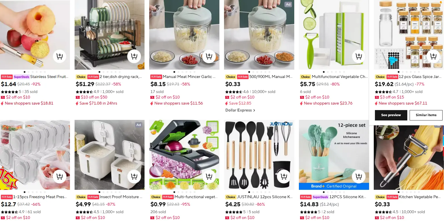 Kitchentware products