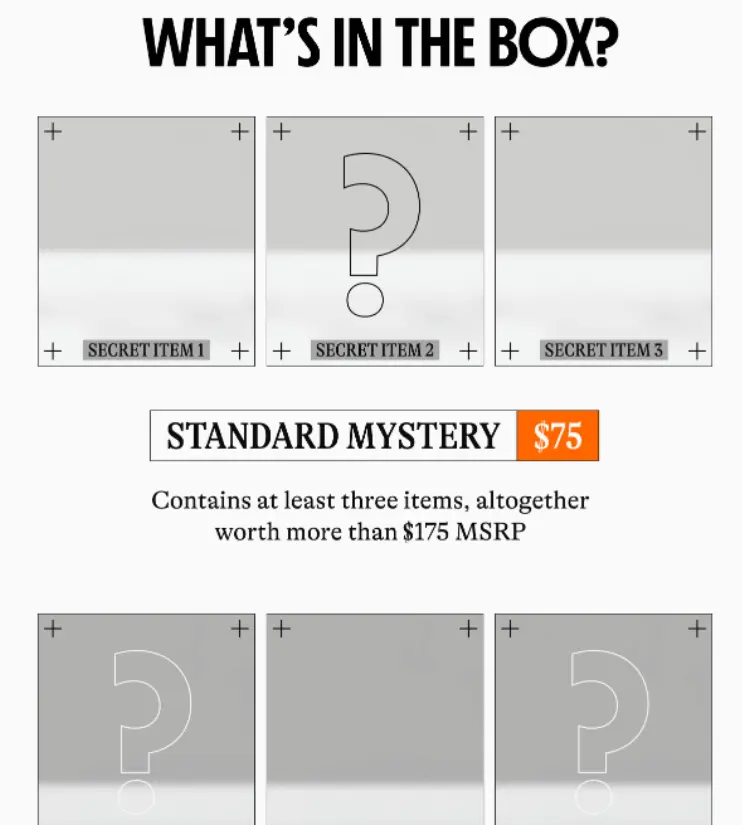 mystery bundles stratey