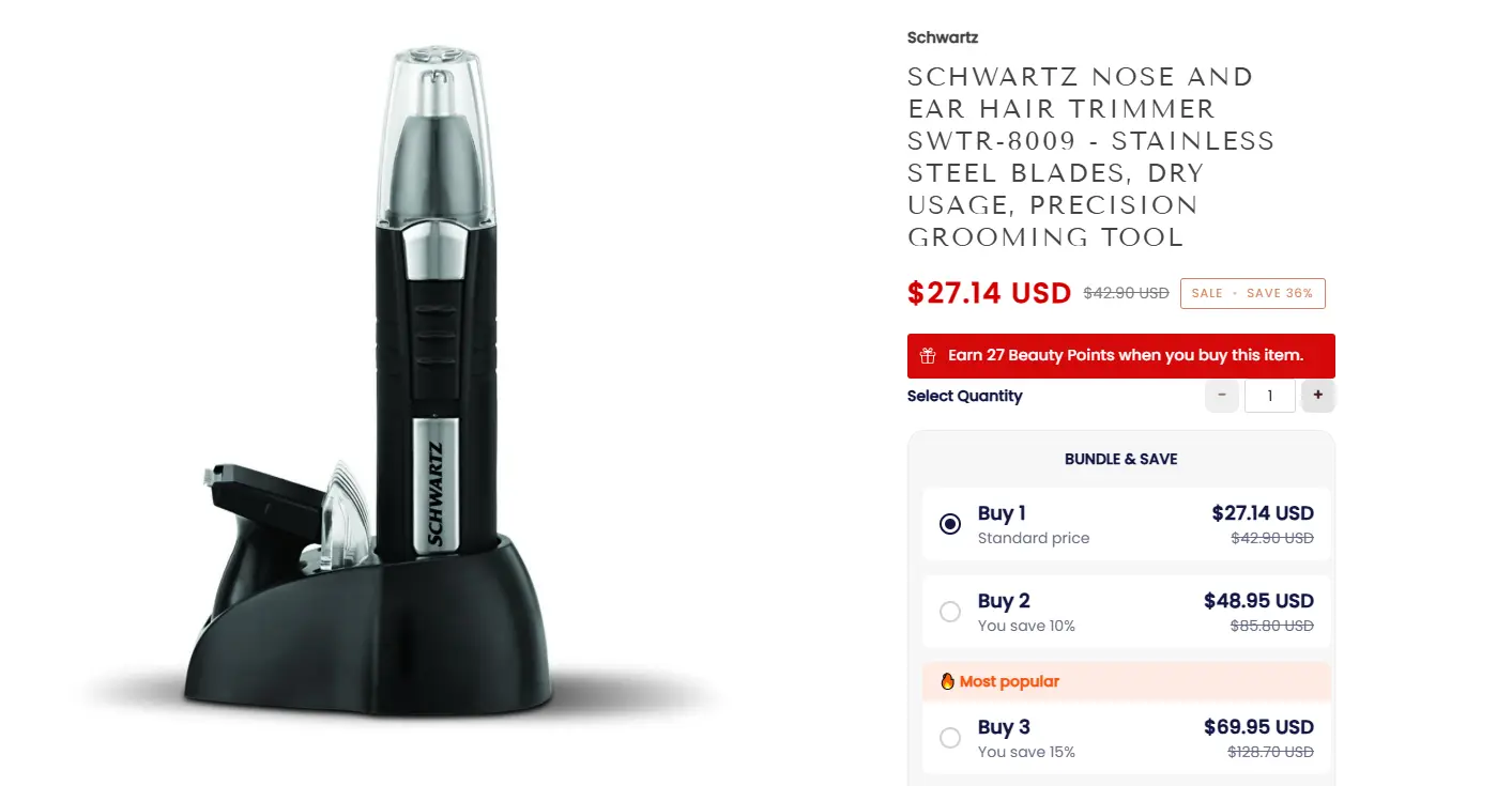 nose hair trimmer product