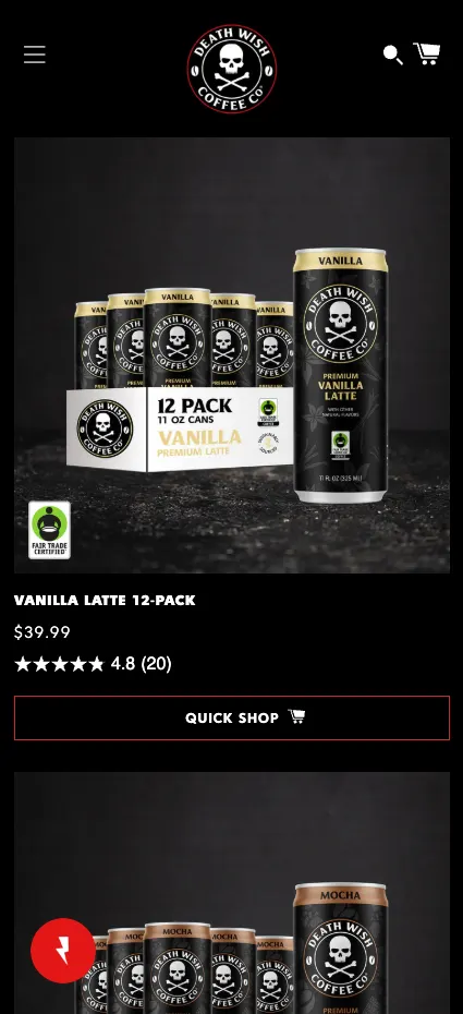 One product store mobile version