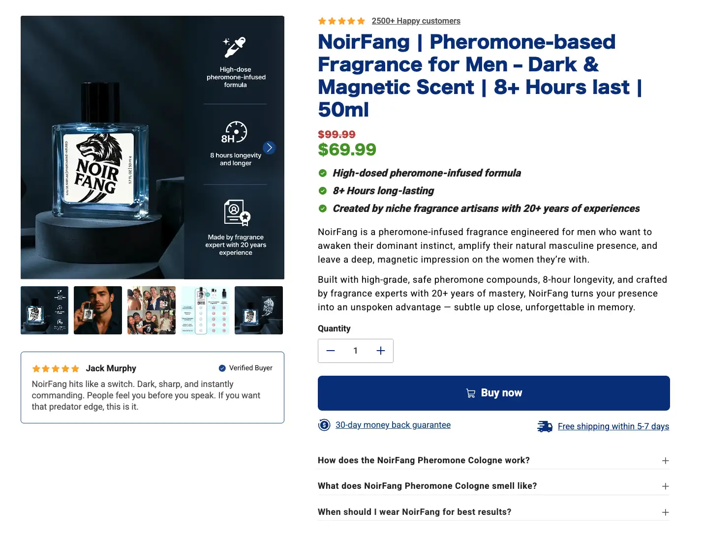 One product store navigation example