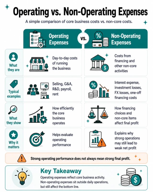 Operating vs. Non-Operating Expenses