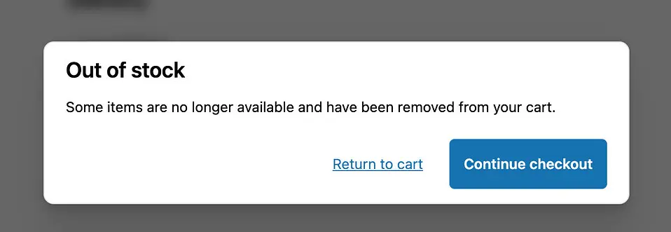 out of stock scam example