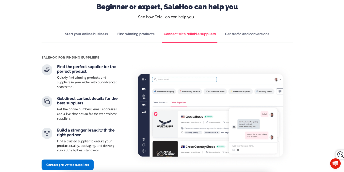 SaleHoo homepage