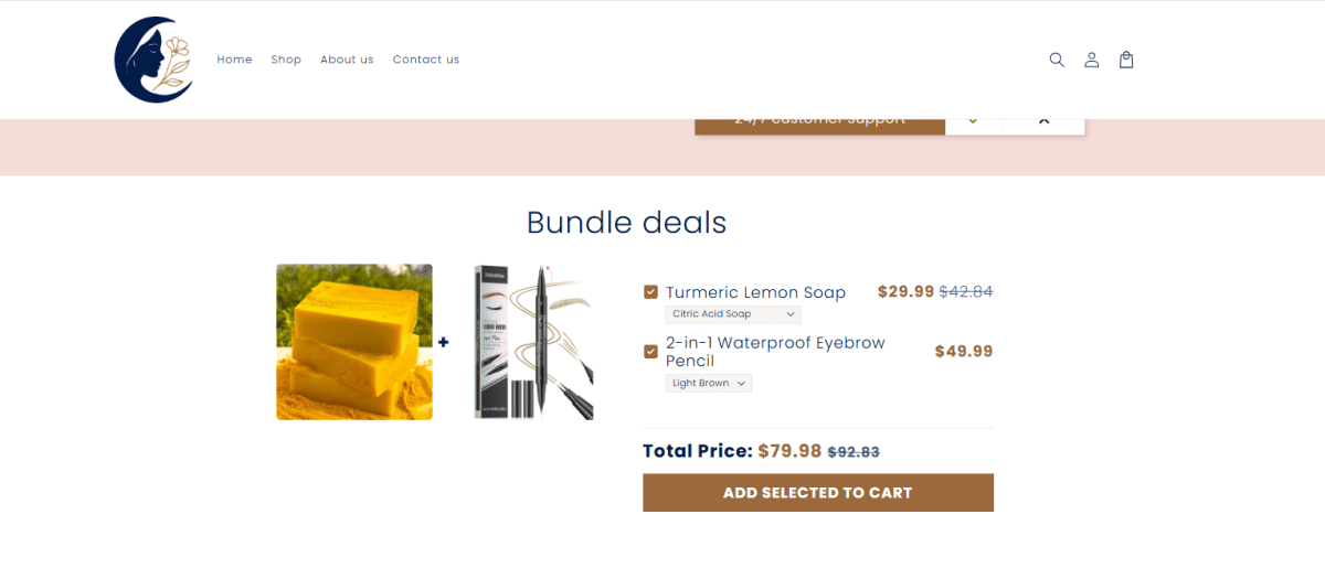 Bundle Pricing example
