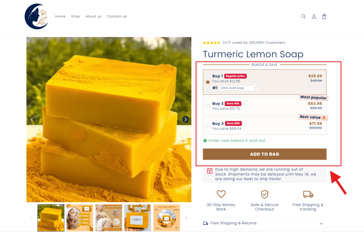 Psychological Pricing example