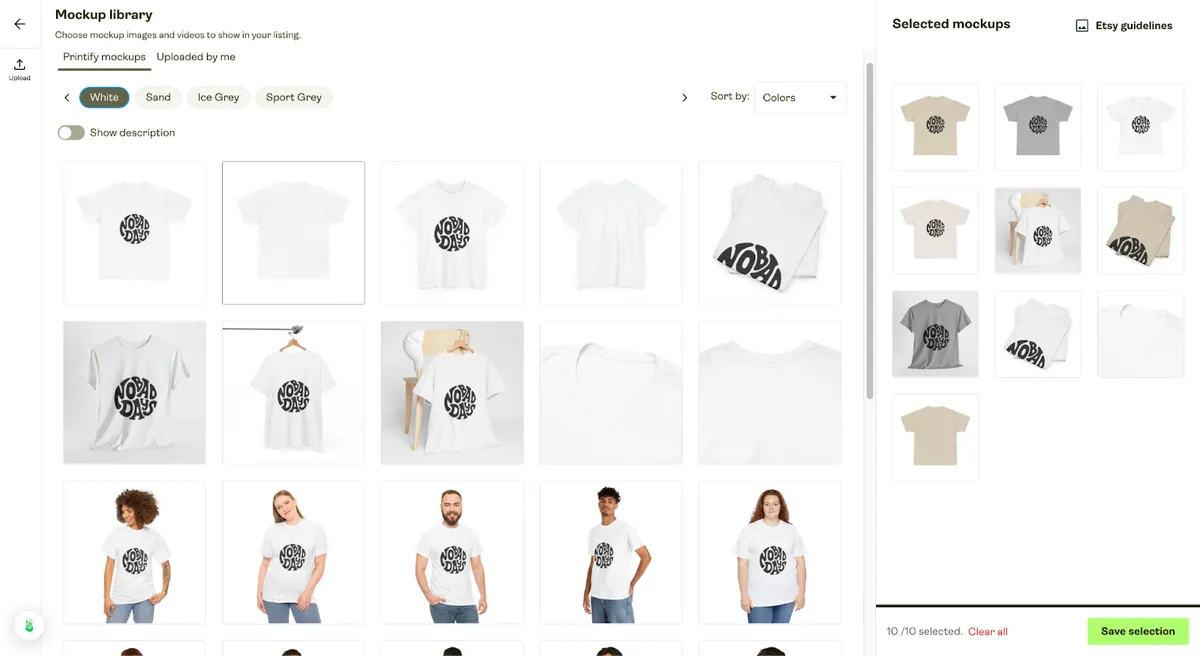 Printify supplier hompage