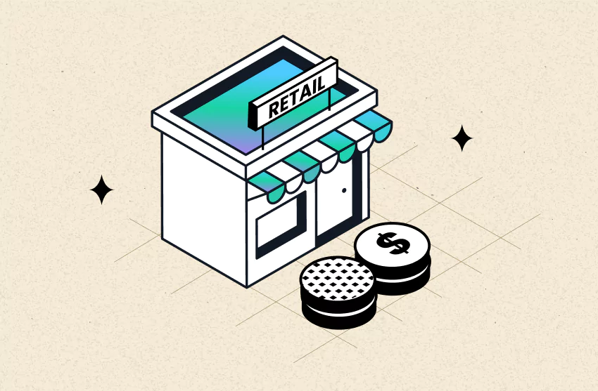Retail store with profit margin label and coins for what is a good profit margin for retail in 2025 - by TrueProfit