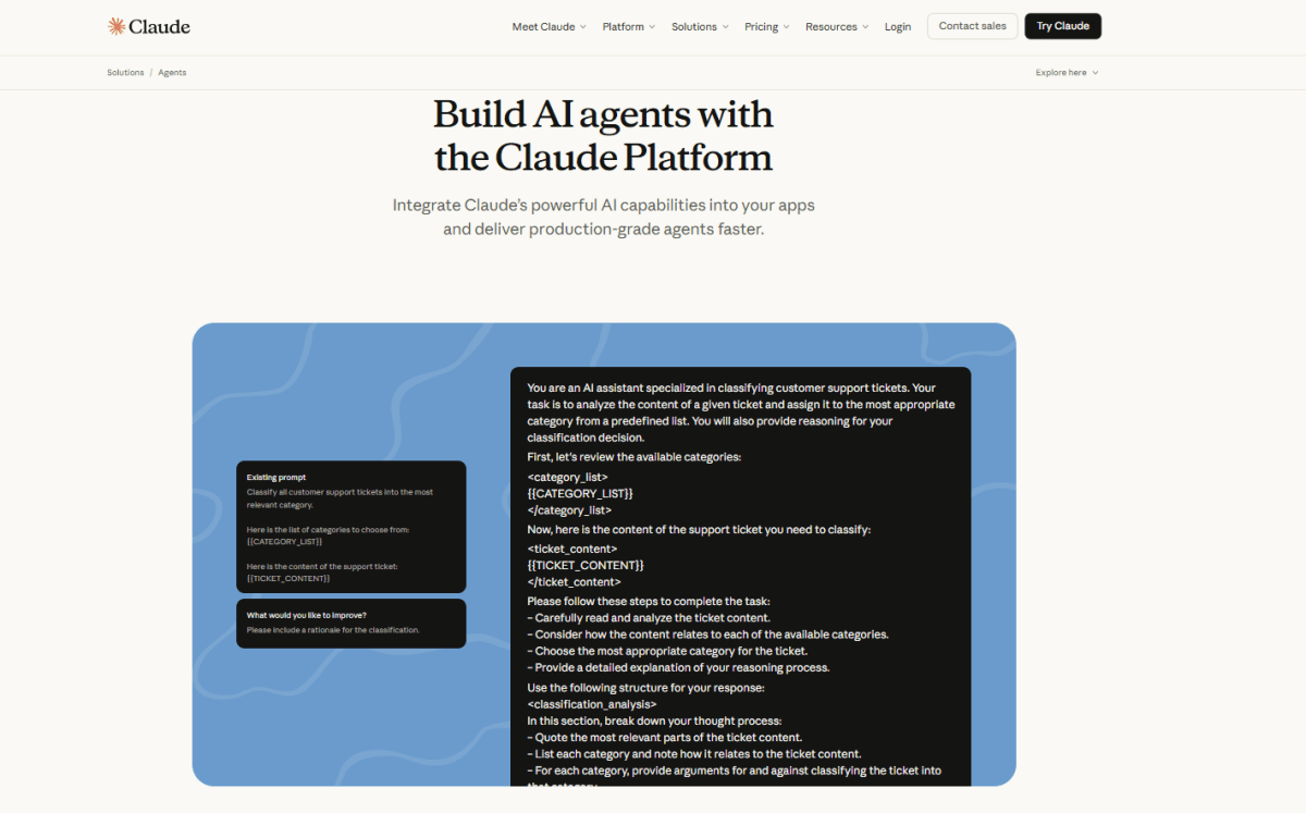 Claude page screenshot
