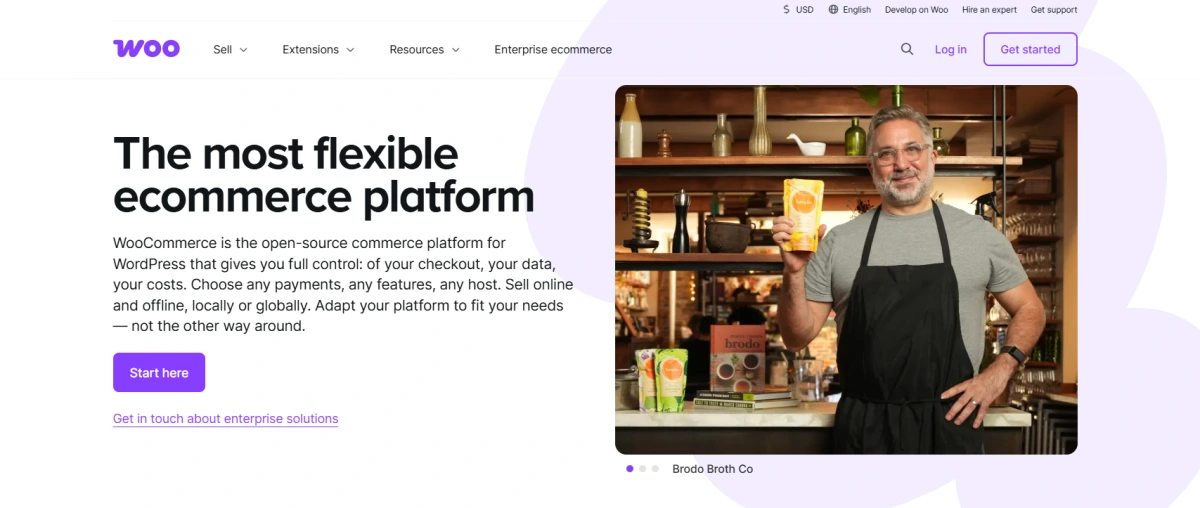 WooCommerce homepage