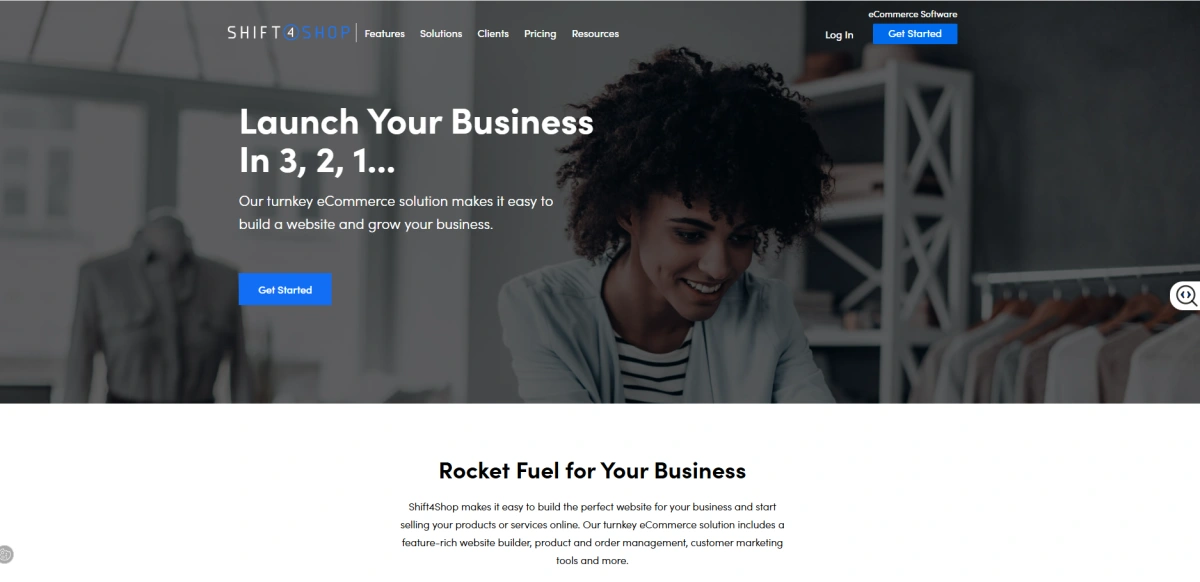 Shift4Shop homepage