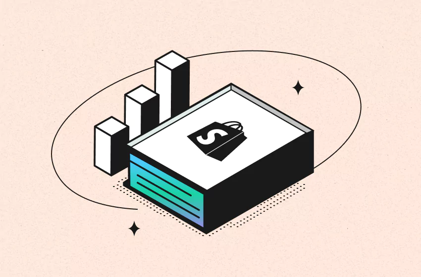 Shopify box on analytics graph for Shopify analytics 2025 step-by-step every report guide - by TrueProfit