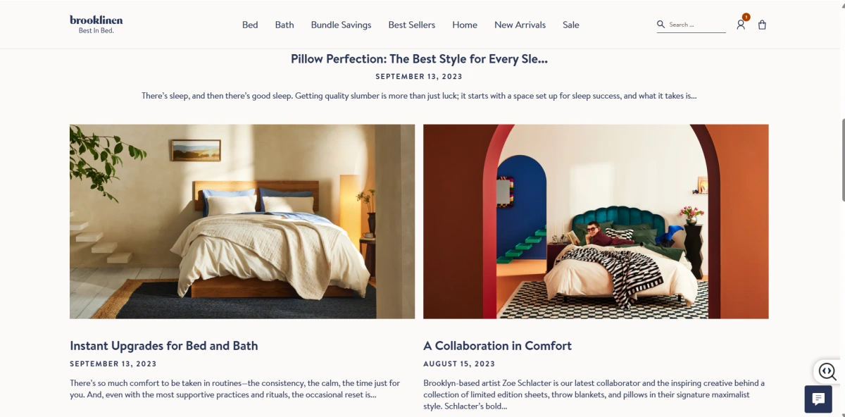 blog page